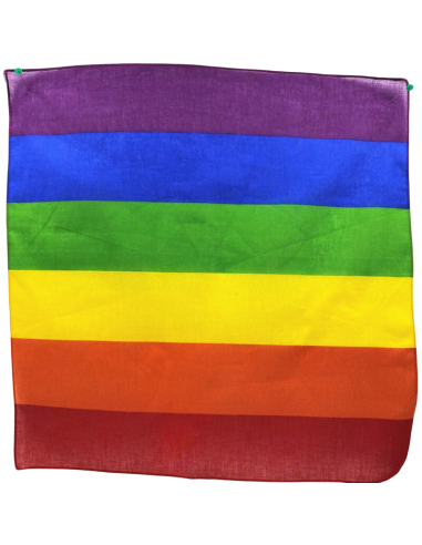 Pañuelo LGBT PRIDE 50x50 cm - Bandera de Nylon Colorida para Celebrar la Diversidad