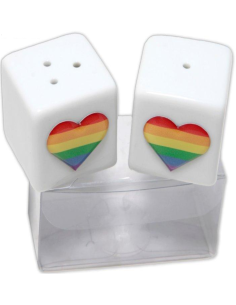 PRIDE: Salero y Pimentero Cerámica LGBT - Regalo Perfecto y Decoración