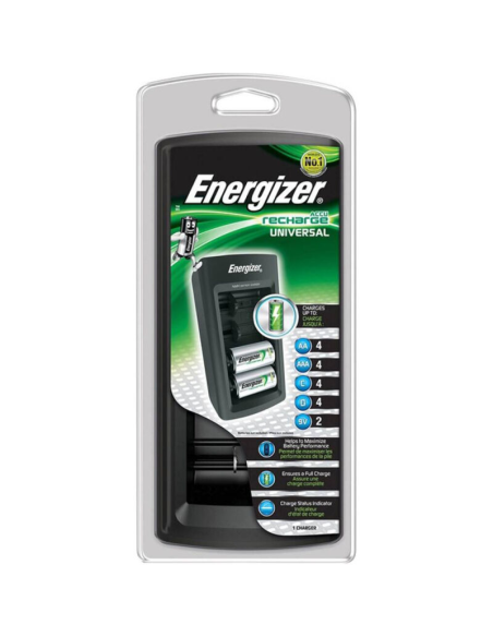 Cargador Universal Energizer: Carga Rápida y Eficiente para Todas tus Baterías