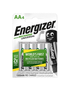 Energizer Pilas Recargables AA HR6 1300mAh - Blister de 4 Unidades