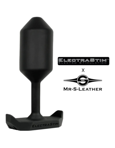ElectraStim Electro Plug Anal MR-S-Leather - El Plug Anal Más Cómodo y Electrificante