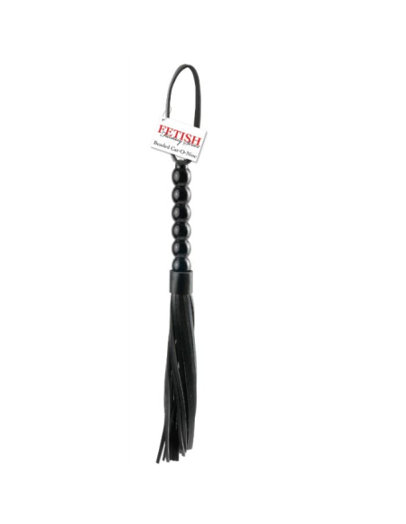 Fetish Fantasy Series: Látigo Mango Acanalado Cat-O-Nine Tails – 52 cm de Placer y Estilo