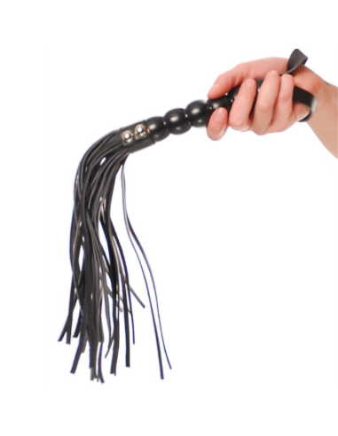 Fetish Fantasy Series: Látigo Mango Acanalado Cat-O-Nine Tails – 52 cm de Placer y Estilo