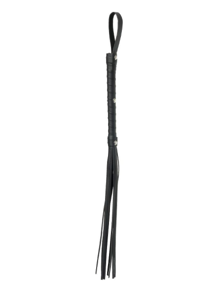 Fetish Fantasy Limited Edition: Látigo Azotador de Piel Negro para Juegos BDSM