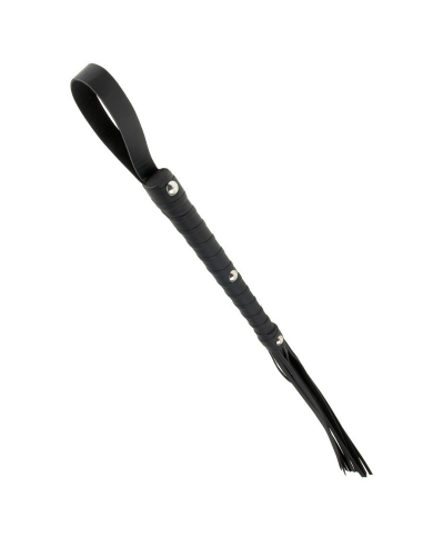 Fetish Fantasy Limited Edition: Látigo Azotador de Piel Negro para Juegos BDSM