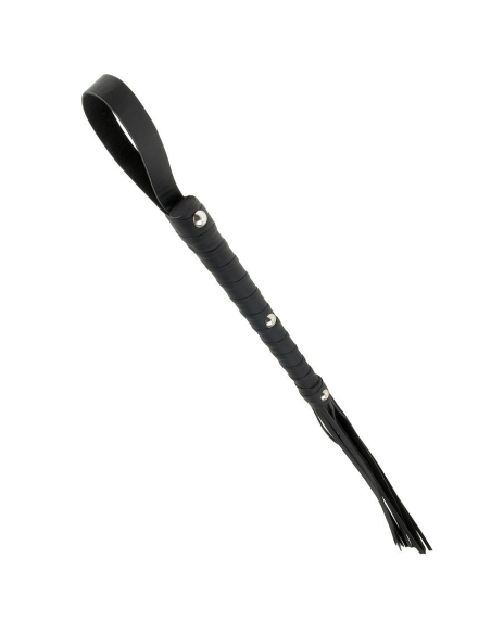 Fetish Fantasy Limited Edition: Látigo Azotador de Piel Negro para Juegos BDSM