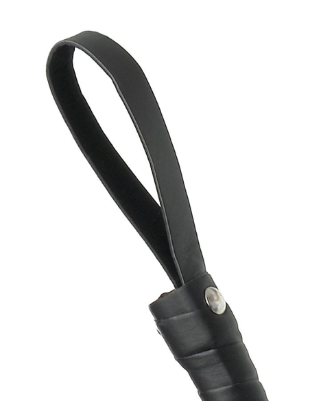 Fetish Fantasy Limited Edition: Látigo Azotador de Piel Negro para Juegos BDSM