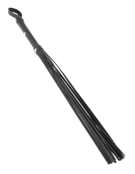 Fetish Fantasy Limited Edition: Látigo Azotador de Piel Negro para Juegos BDSM