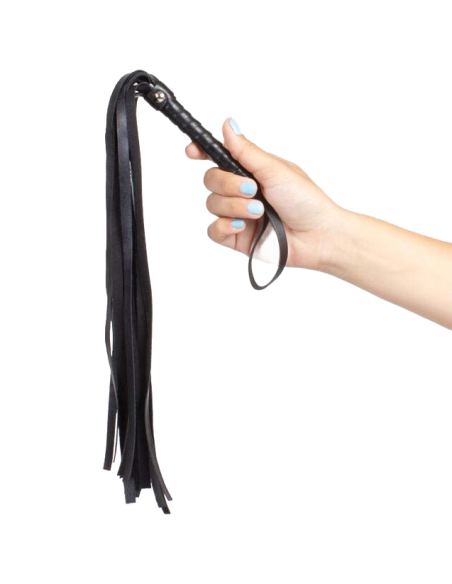 SECRETPLAY - Látigo Negro BDSM Collection: Elegante y Suave Accesorio para Placer y Diversión