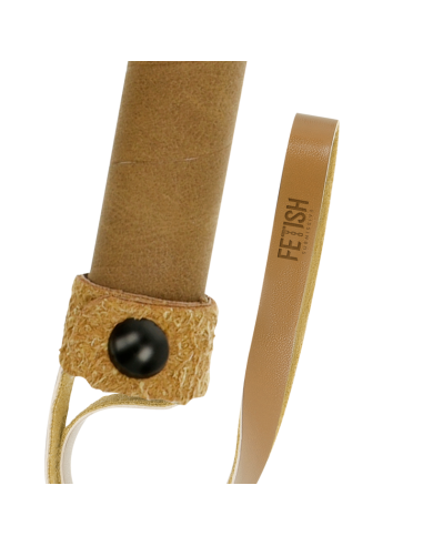 FETISH SUBMISSIVE ORIGEN - Látigo de Cuero Vegano para Juegos BDSM y Fetichistas