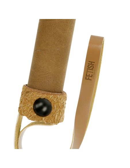 FETISH SUBMISSIVE ORIGEN - Látigo de Cuero Vegano para Juegos BDSM y Fetichistas