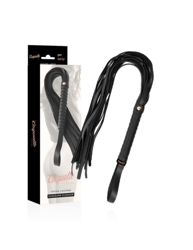 Coquette Chic Desire - Fantasy Látigo de Cuero Vegano para Juegos Fetichistas y BDSM