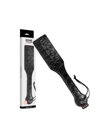 BEGME - Black Edition Pala Cuero Vegano para Juegos BDSM | Dominación y Sumisión Segura