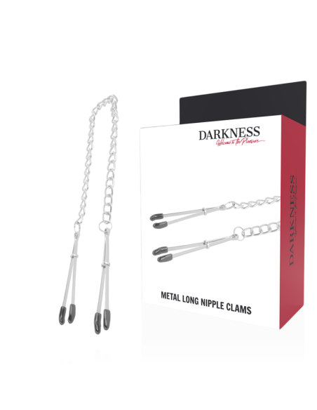 Darkness - Pinzas Ajustables para Pezones Metal Unisex | Estimulación Fetish y BDSM