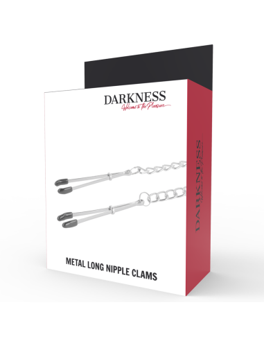 Darkness - Pinzas Ajustables para Pezones Metal Unisex | Estimulación Fetish y BDSM