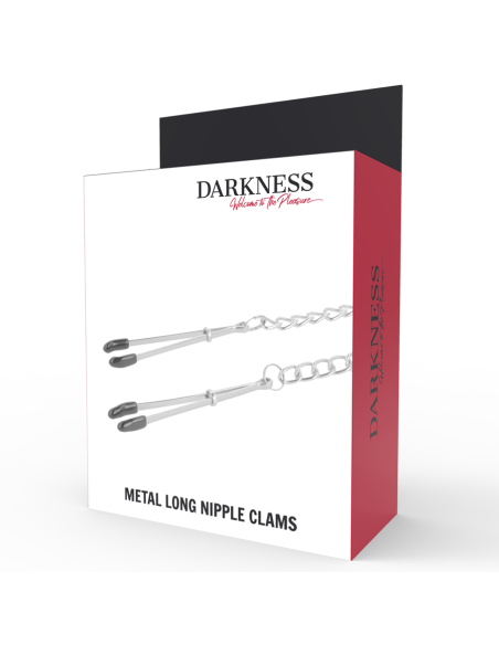 Darkness - Pinzas Ajustables para Pezones Metal Unisex | Estimulación Fetish y BDSM