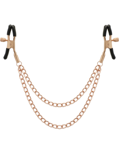 Pinzas para Pezones BEGME - Black Edition con Cadena | Accesorios BDSM de Acero Inoxidable sin Niquel