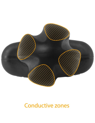 ElectraStim Tartarus Plug Anal Cuadripolar de Silicona Negra - Sensaciones Eléctricas Intensas y Innovadoras