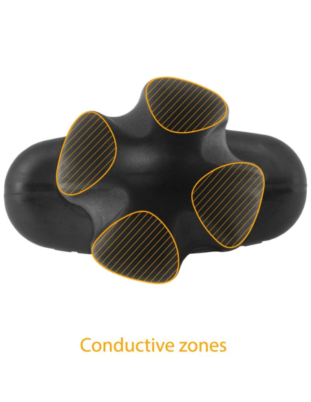 ElectraStim Tartarus Plug Anal Cuadripolar de Silicona Negra - Sensaciones Eléctricas Intensas y Innovadoras