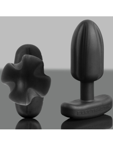 ElectraStim Tartarus Plug Anal Cuadripolar de Silicona Negra - Sensaciones Eléctricas Intensas y Innovadoras