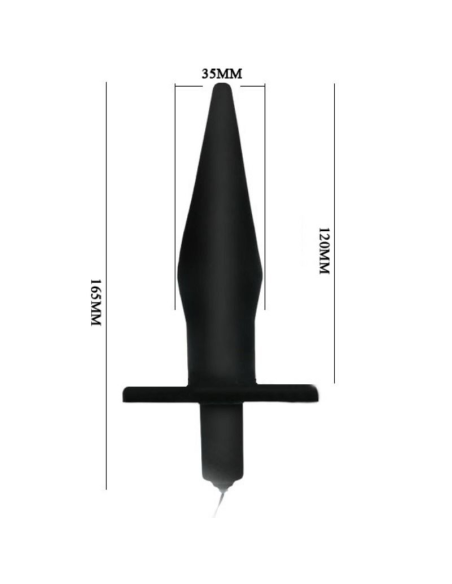 Baile - Butt Plug Anal con Vibración Negro | Estimulación Anal Intensificada