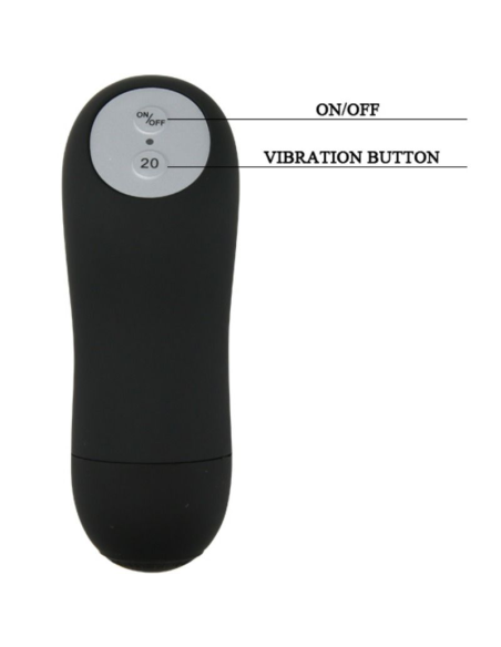 Baile - Butt Plug Anal con Vibración Negro | Estimulación Anal Intensificada