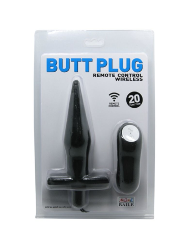 Baile - Butt Plug Anal con Vibración Negro | Estimulación Anal Intensificada