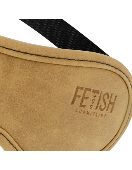 FETISH SUBMISSIVE - Antifaz de Cuero Vegano para Juegos BDSM | Mask para Bondage y Placer