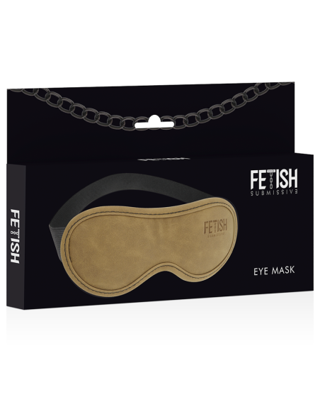 FETISH SUBMISSIVE - Antifaz de Cuero Vegano para Juegos BDSM | Mask para Bondage y Placer