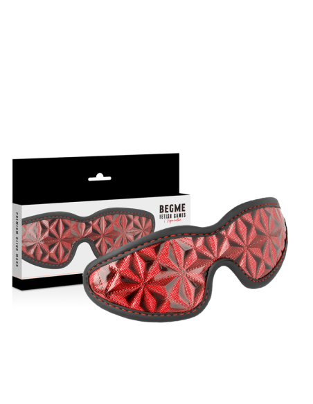 BEGME Red Edition: Antifaz Elástico de Neopreno para Juegos BDSM y Bondage - 100% Vegano y Ajustable