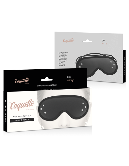 Antifaz Coquette Chic Desire - Cuero Vegano para Juegos BDSM | Elegancia y Estilo