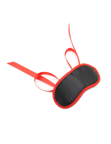 OHMAMA - Fetish Negro Bordes Rojos | Antifaz para Juegos Sexuales de Alta Calidad