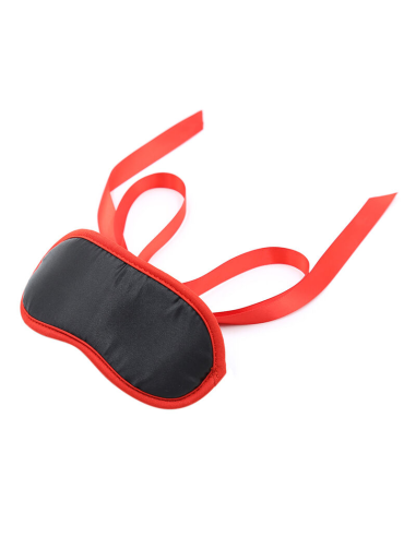 OHMAMA - Fetish Negro Bordes Rojos | Antifaz para Juegos Sexuales de Alta Calidad