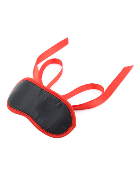 OHMAMA - Fetish Negro Bordes Rojos | Antifaz para Juegos Sexuales de Alta Calidad