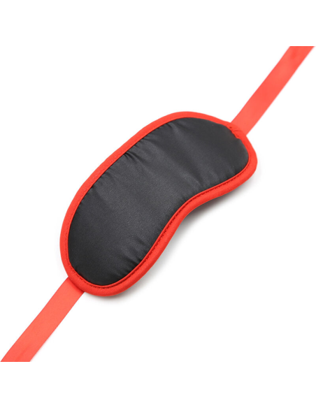 OHMAMA - Fetish Negro Bordes Rojos | Antifaz para Juegos Sexuales de Alta Calidad