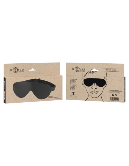 Antifaz de Cuero Vegano INTENSE - Elegancia y Confort Ético para tus Momentos de Relajación