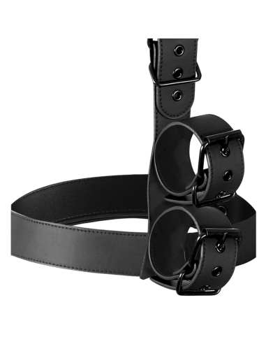 Fetish Submissive Bondage: Arnés Ajustable de Cuero Vegano para Dominación y Sumisión