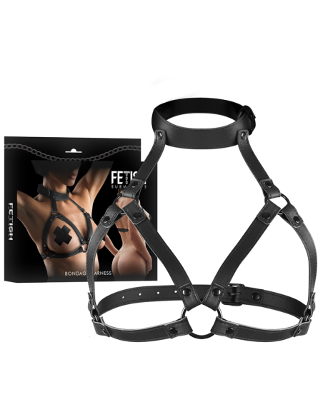 Fetish Submissive - Arnés Ajustable para Pecho y Cuello | Estilo y Confort en BDSM