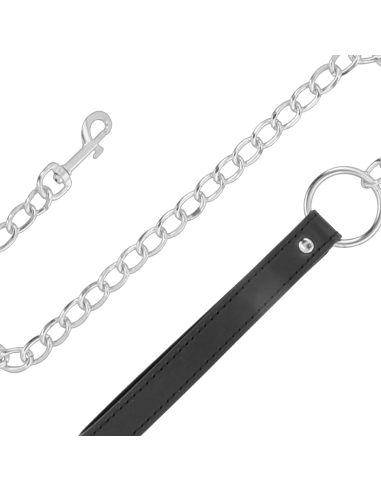 DARKNESS - Collar con Cadena Soft Leather | SexPlace.MX