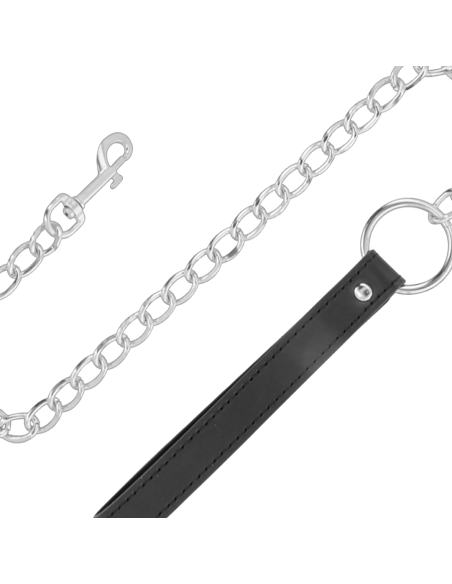 DARKNESS - Collar con Cadena Soft Leather | SexPlace.MX