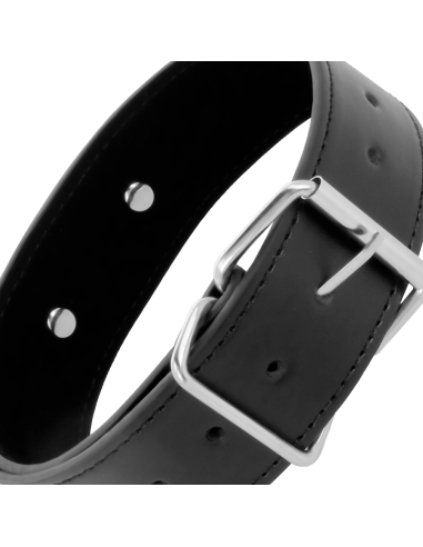 DARKNESS - Collar De Postura Con Cadena Leather | SexPlace.MX