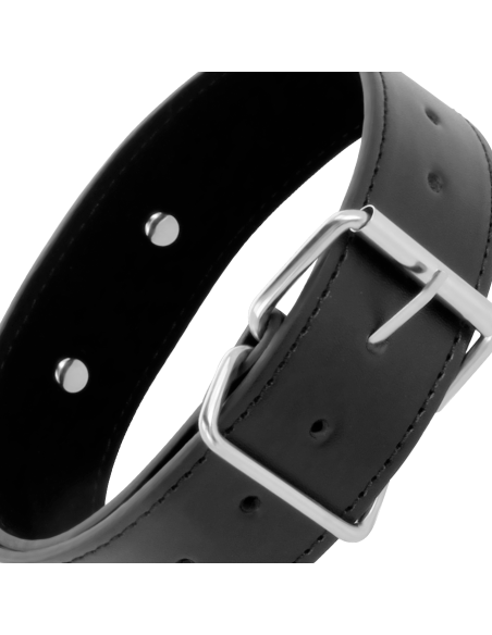 DARKNESS - Collar De Postura Con Cadena Leather | SexPlace.MX