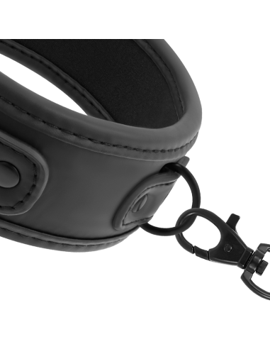 FETISH SUBMISSIVE - Collar con Cadena de Neopreno, 100% Libre de Níquel para BDSM