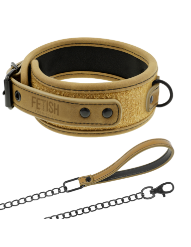 FETISH SUBMISSIVE ORIGEN - Collar con Cadena y Forro | SexPlace.MX