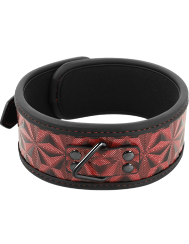 BEGME Red Edition: Collar de Cuero Vegano con Neopreno para BDSM - Control y Placer 100% Seguro