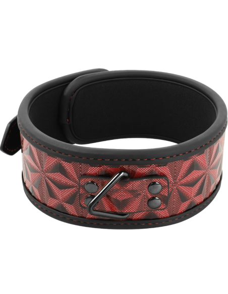 BEGME Red Edition: Collar de Cuero Vegano con Neopreno para BDSM - Control y Placer 100% Seguro