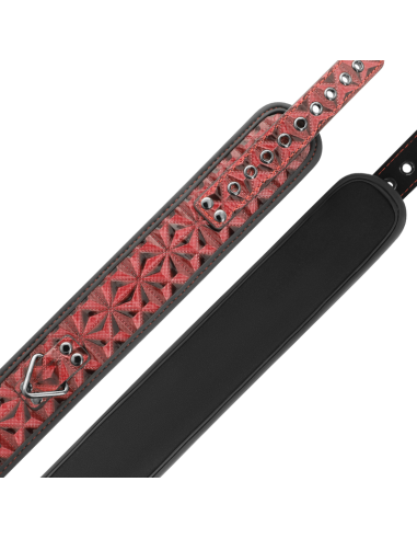 BEGME Red Edition: Collar de Cuero Vegano con Neopreno para BDSM - Control y Placer 100% Seguro