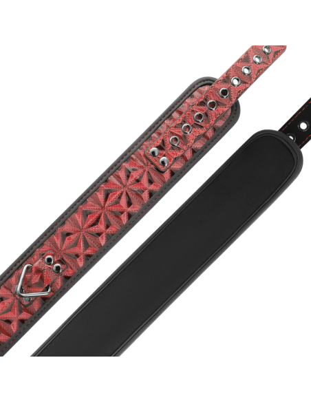 BEGME Red Edition: Collar de Cuero Vegano con Neopreno para BDSM - Control y Placer 100% Seguro