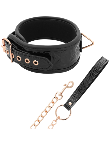 BEGME - BLACK EDITION: Collar de Cuero Vegano con Neopreno para BDSM y Fantasías Eróticas