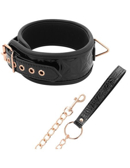 BEGME - BLACK EDITION: Collar de Cuero Vegano con Neopreno para BDSM y Fantasías Eróticas